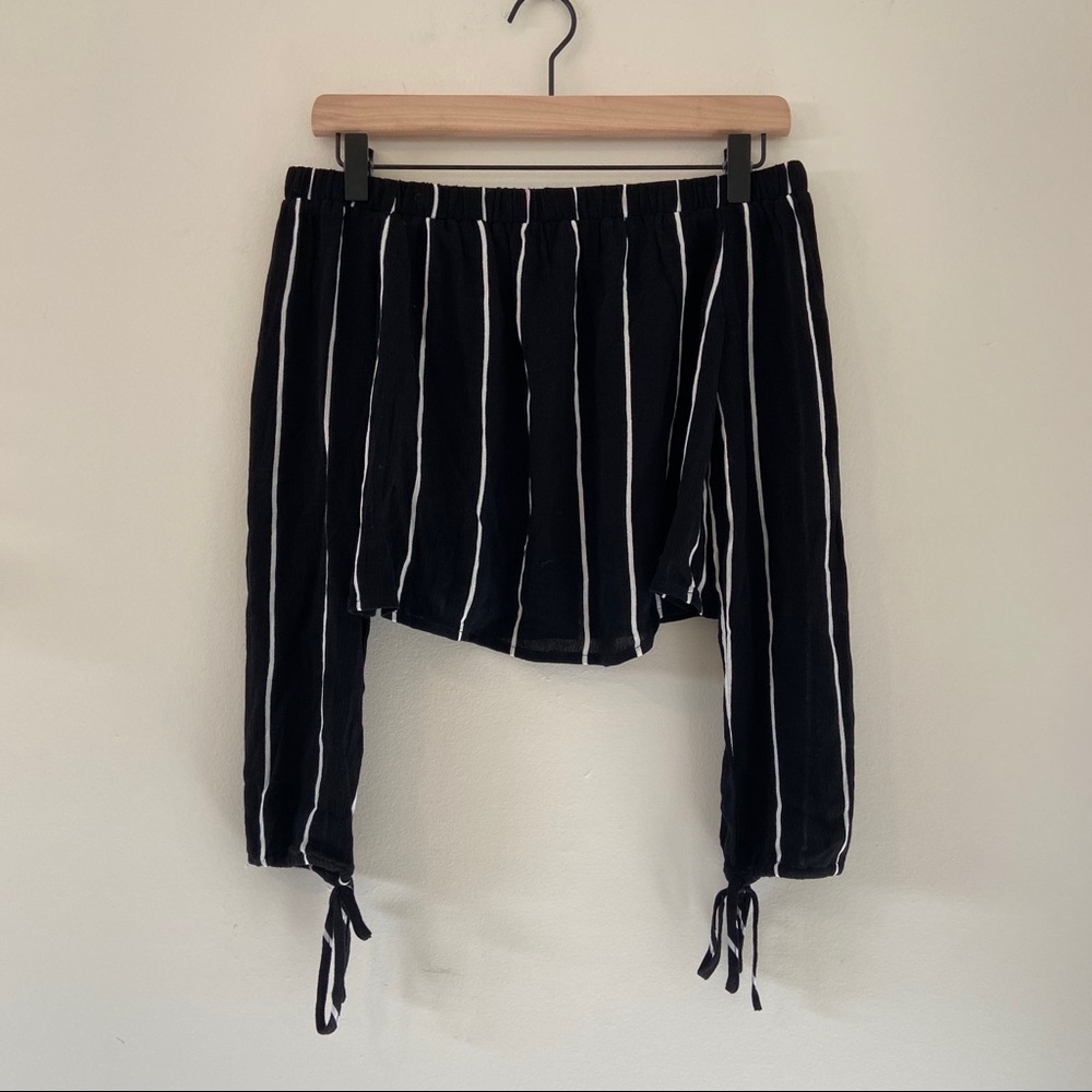 Kendall and Kylie off the shoulder crop top